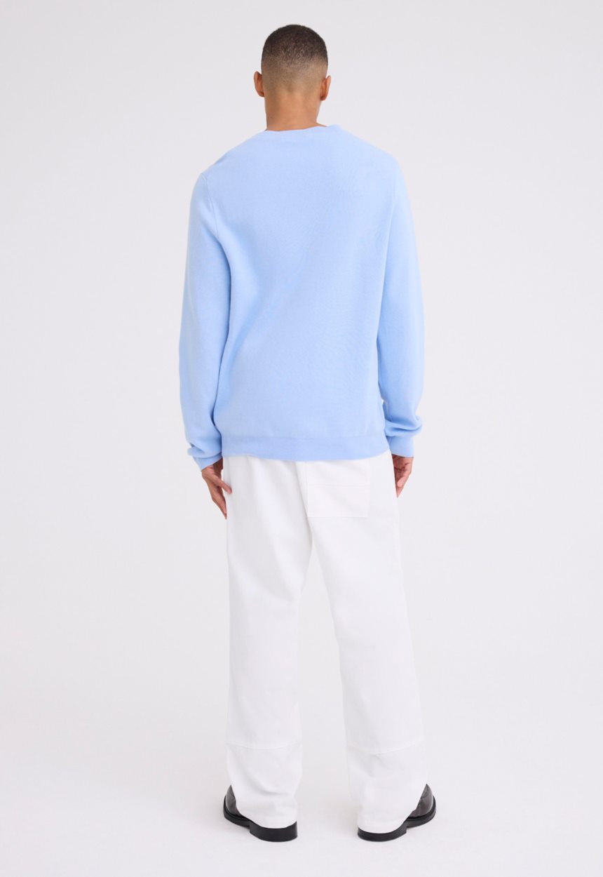 Jac + Jack Poster Cotton Cashmere Sweater - Big Blue